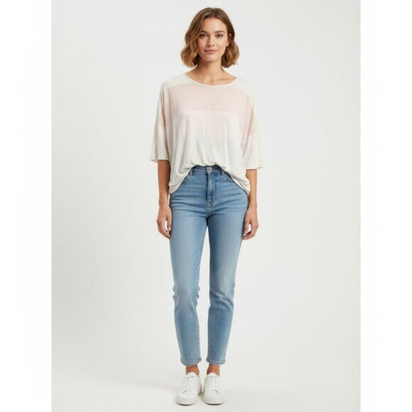 Aritzia Wilfred Women’s Tee T-shirt Short sleeve Cropped Flowy Boxy fit XS - Picture 4 of 16